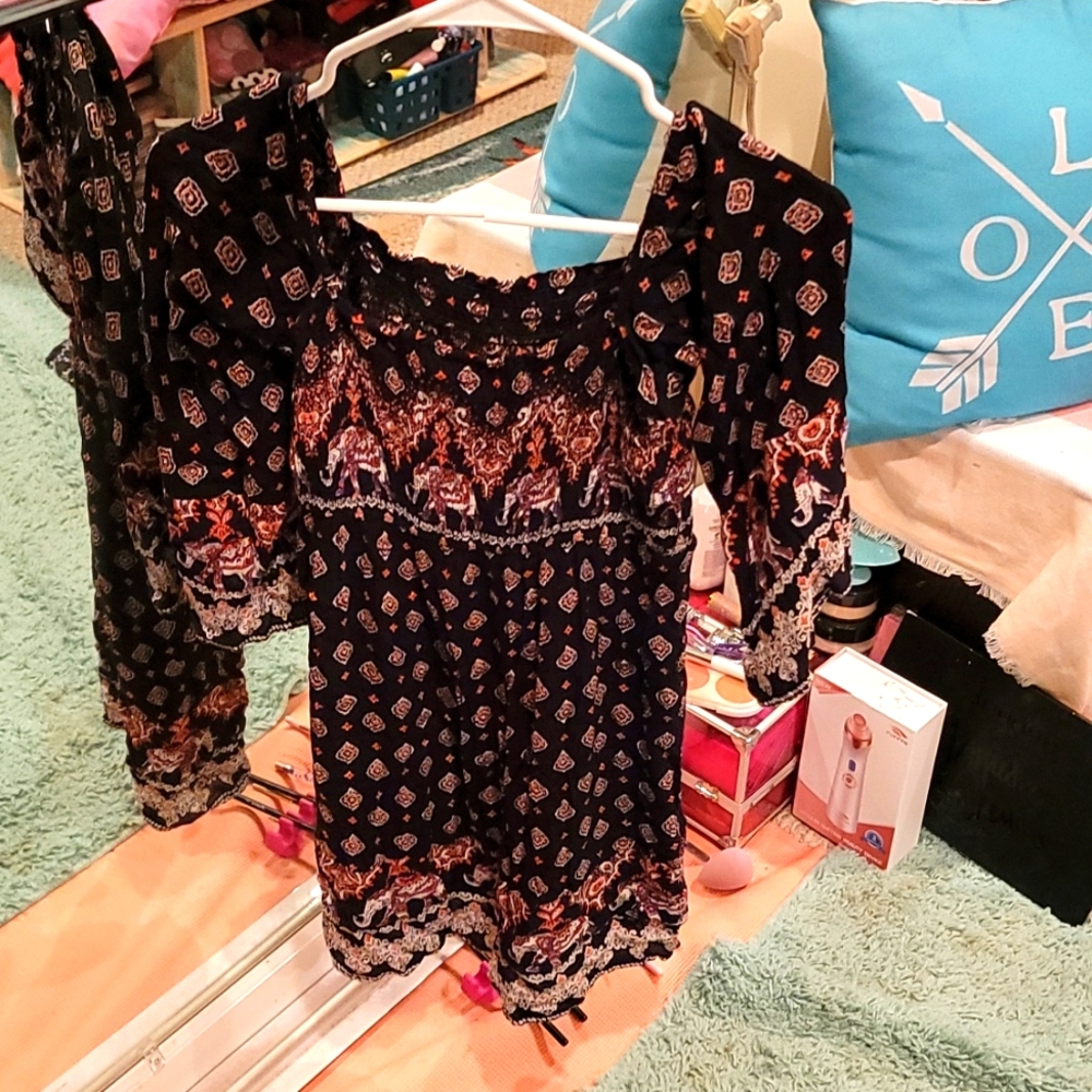 Dress size Small black and orange